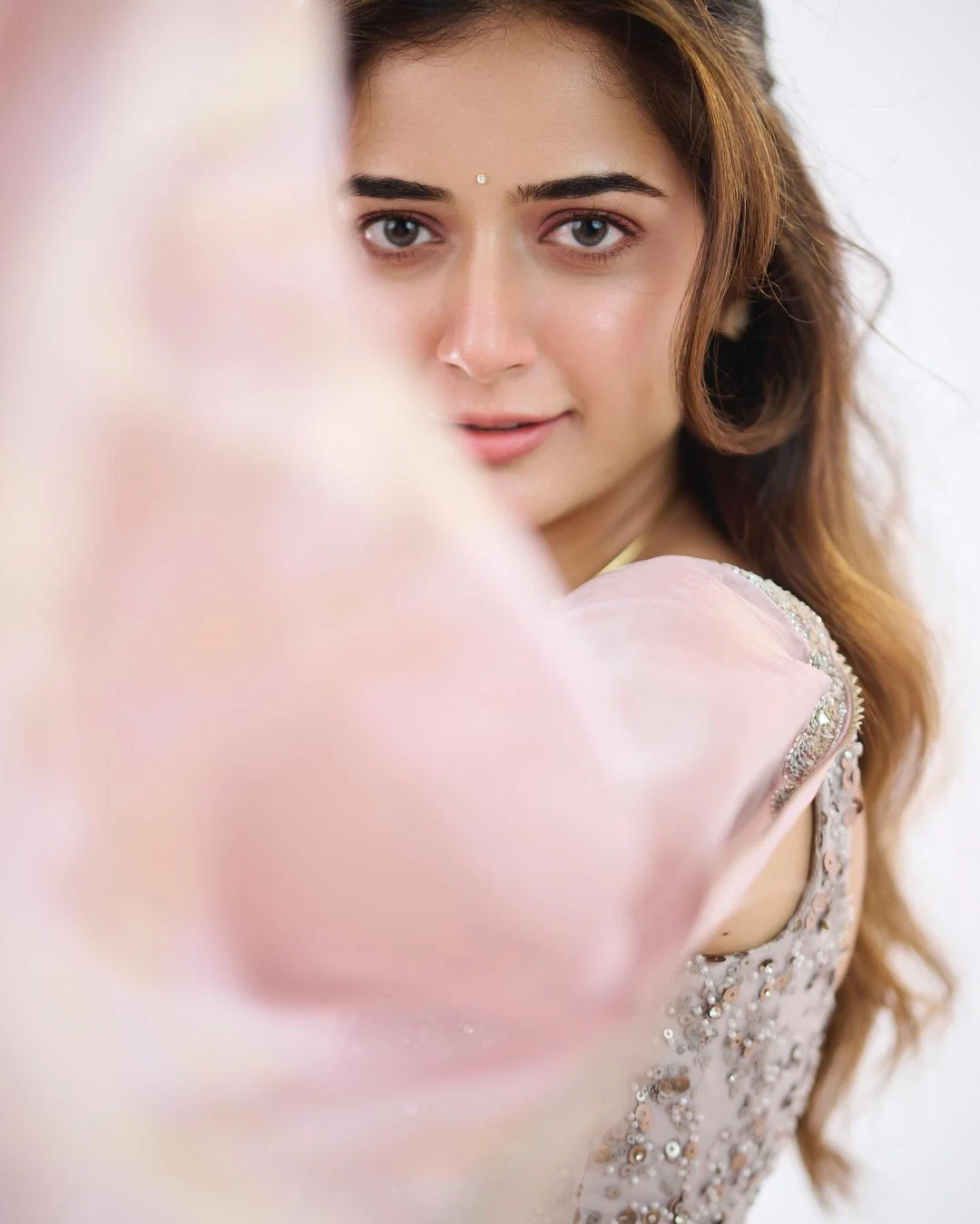 Ashika Ranganath Cute Looks in Saree