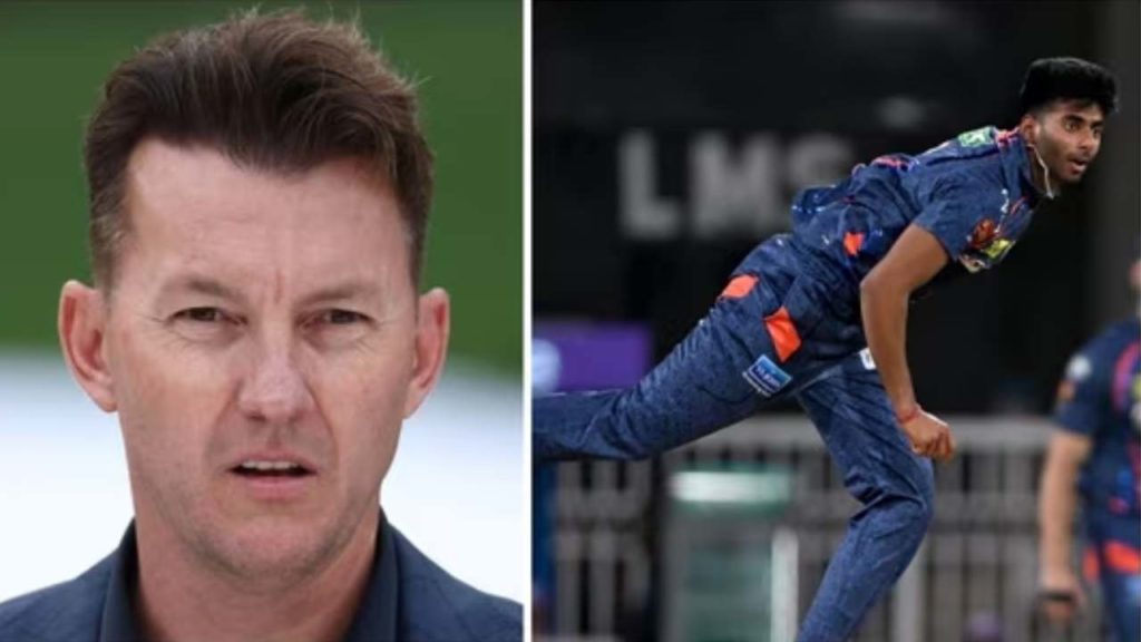 Brett Lee and Mayank Yadav