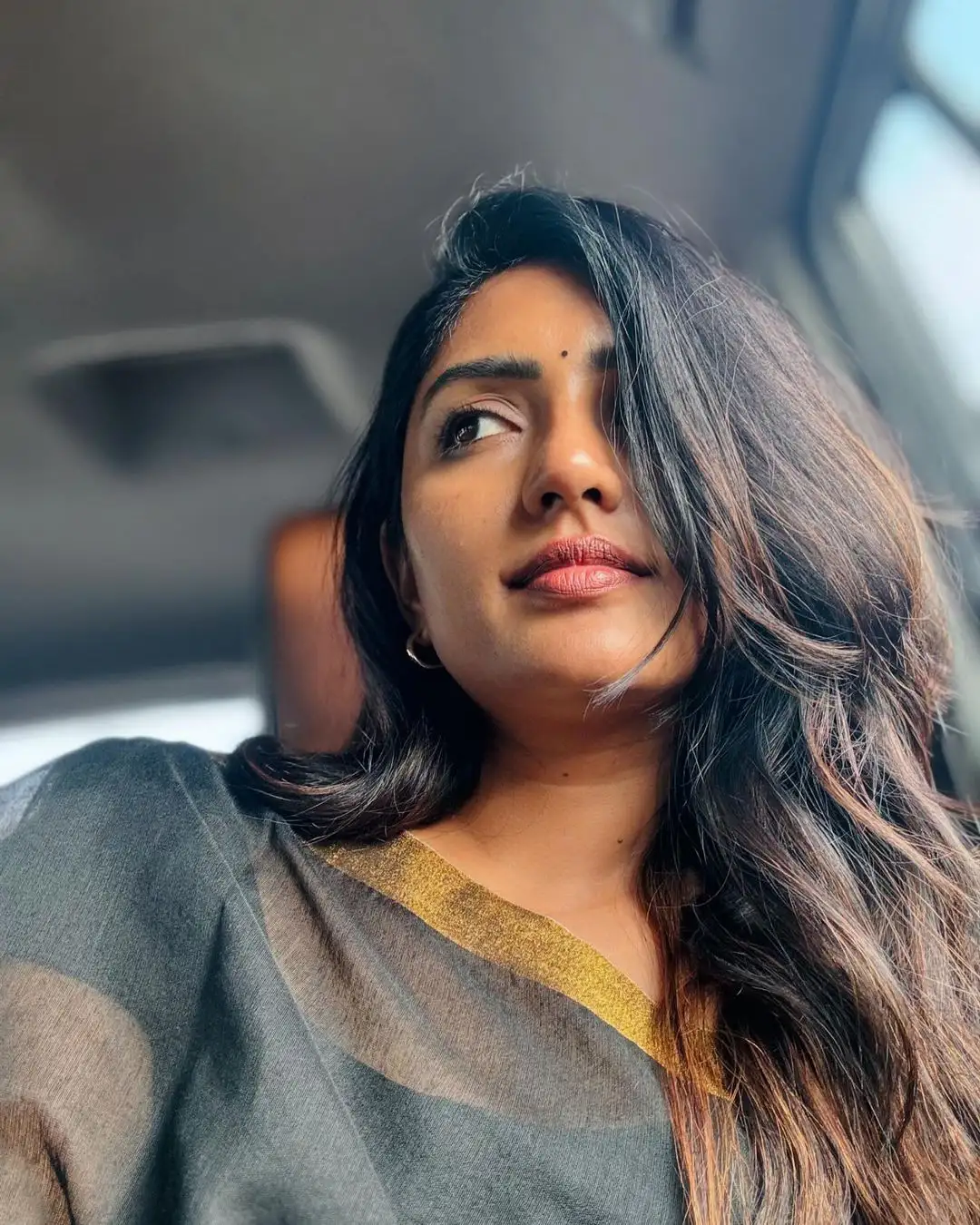Eesha Rebba Cute Selfies in Saree