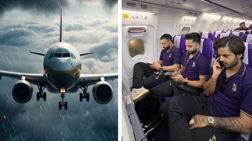 Flight Scare For KKR Team