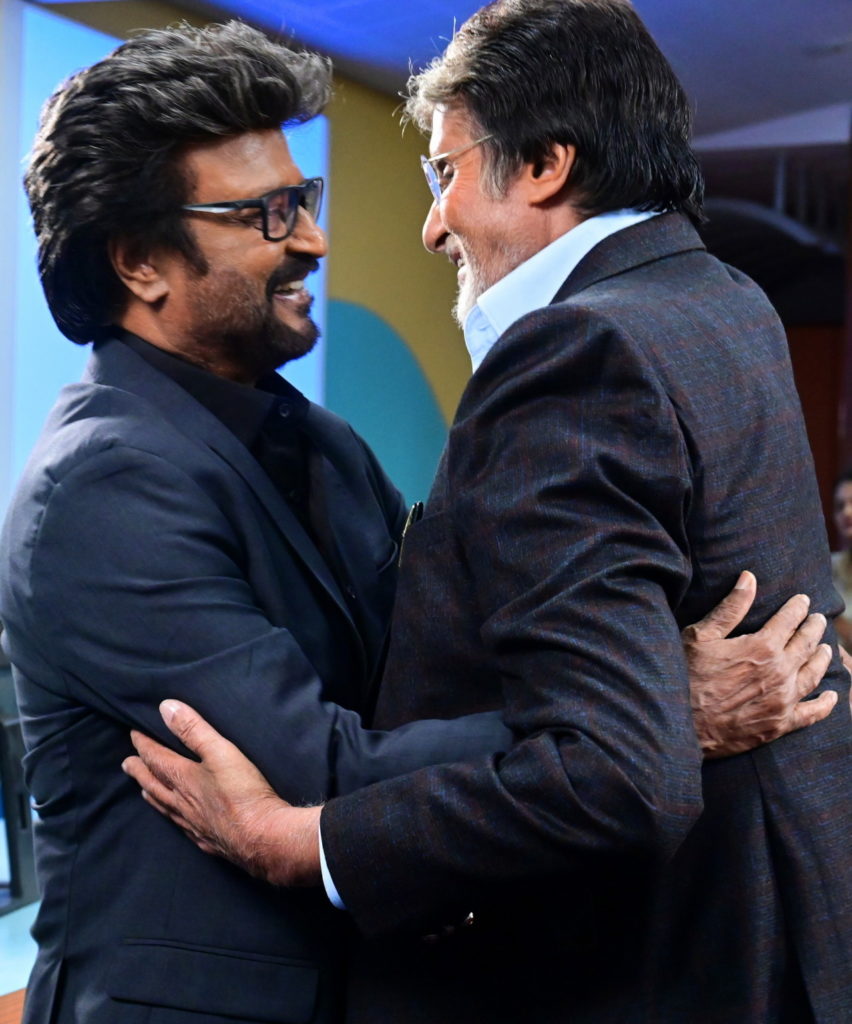 Amitabhj Bachchan And Rajinikanth in Vettaiyan Sets at Mumbai Photos goes Viral