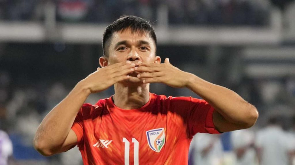 Indian football legend Sunil Chhetri