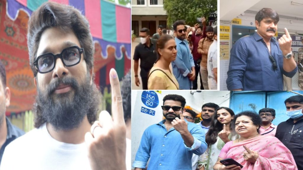 JR NTR and Allu Arjun cast their votes