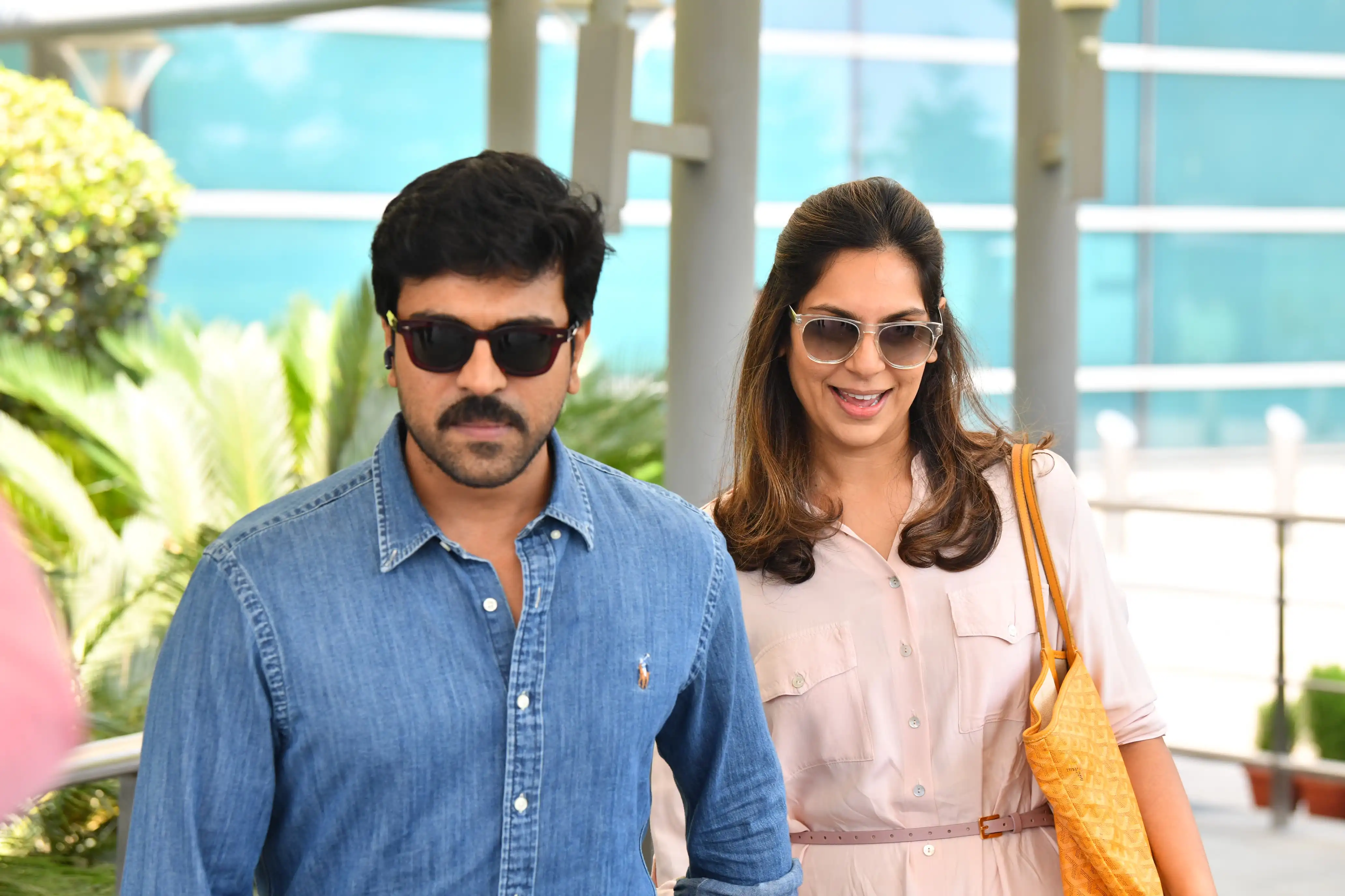 Ram Charan Upasana at Delhi Airport
