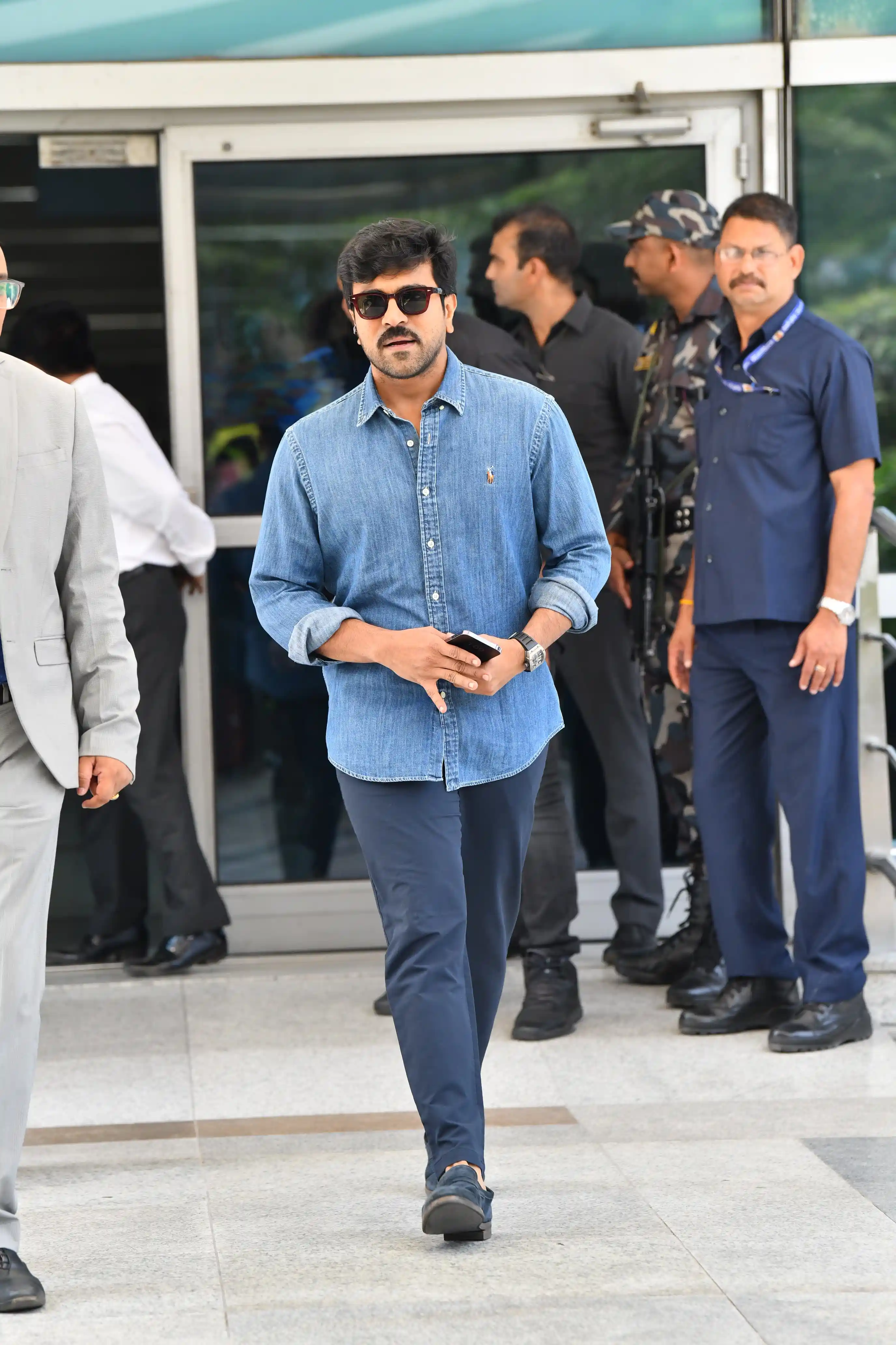Ram Charan Upasana at Delhi Airport
