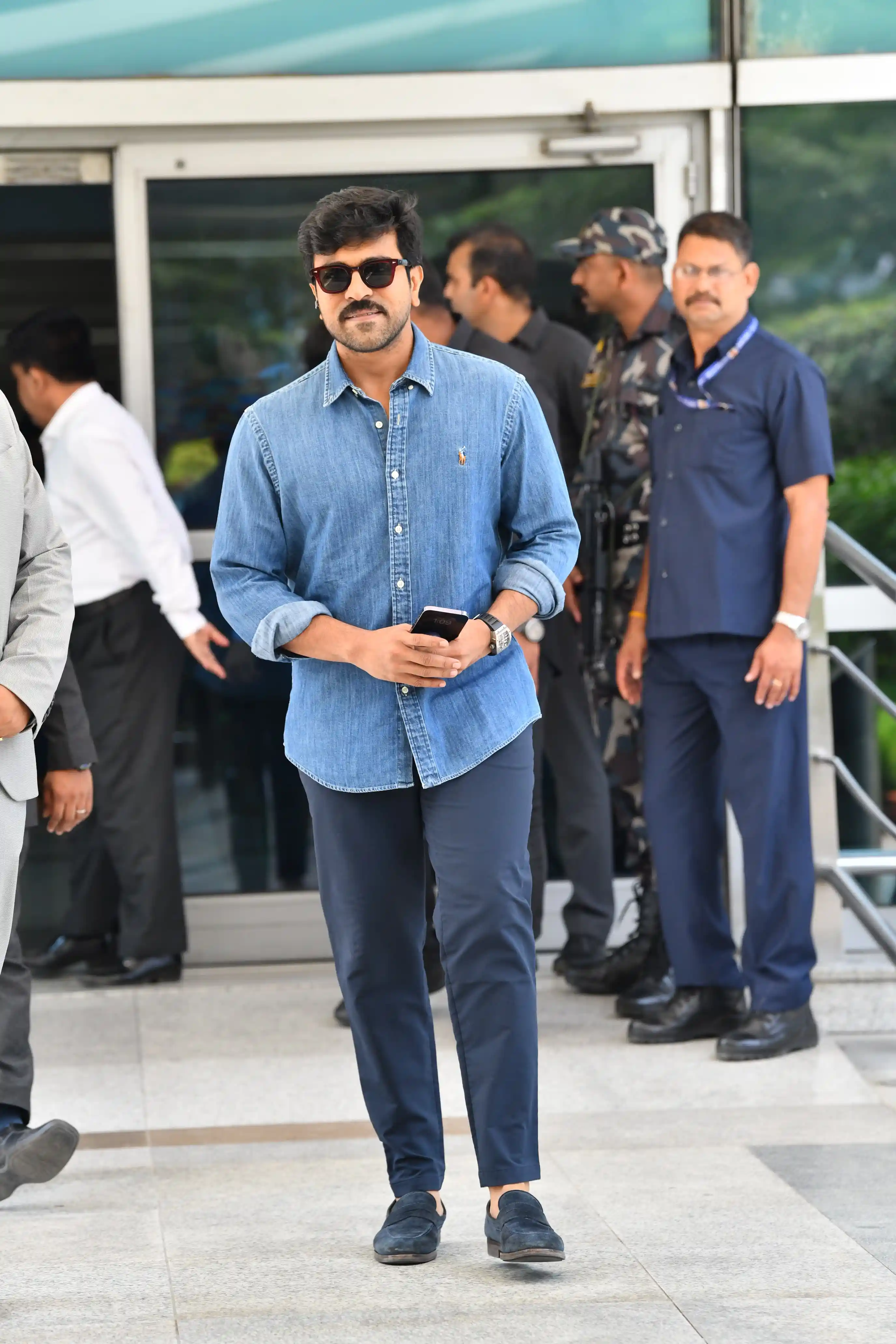 Ram Charan Upasana at Delhi Airport