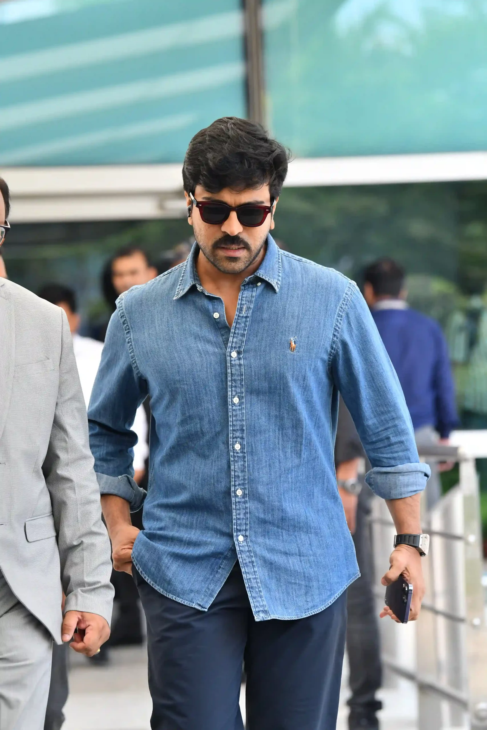 Ram Charan Upasana at Delhi Airport