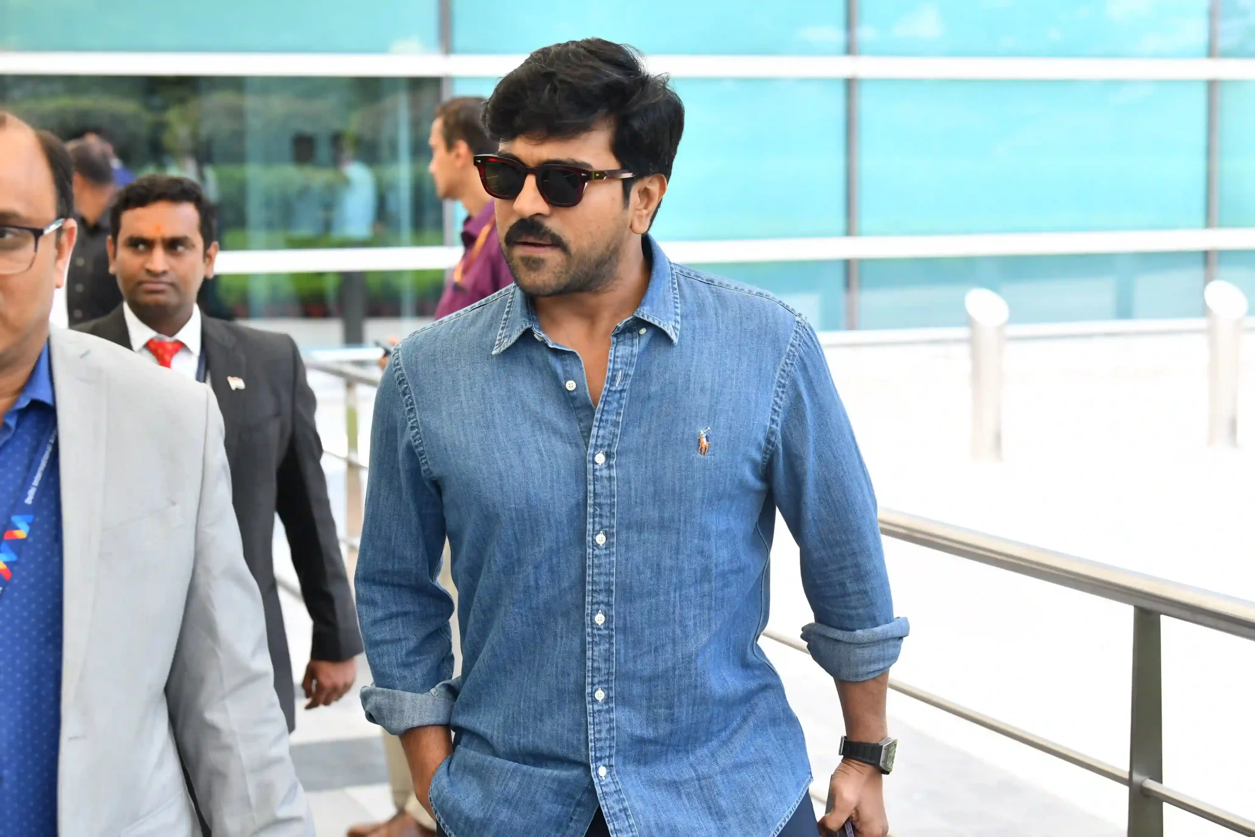 Ram Charan Upasana at Delhi Airport