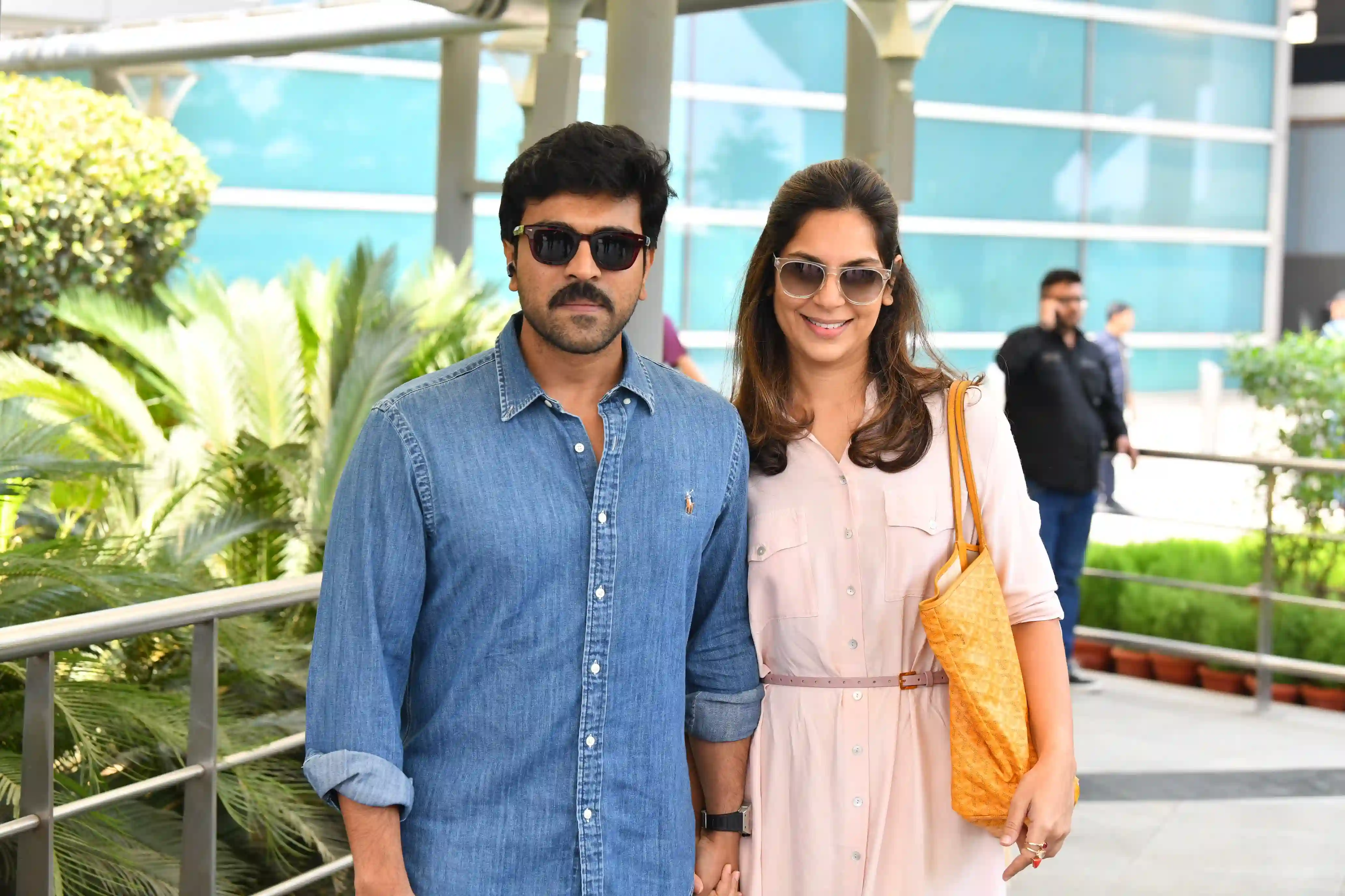 Ram Charan Upasana at Delhi AirPort
