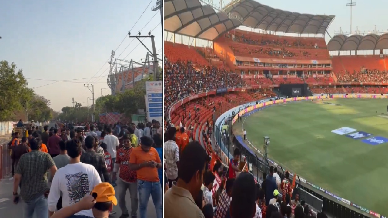 SRH vs RR : రాజస్థాన్తో సన్రైజర్స్ మ్యాచ్.. ఉప్పల్ స్టేడియం వద్ద అభిమానుల హంగామా చూశారా? SRH vs RR : రాజస్థాన్తో సన్రైజర్స్ మ్యాచ్.. ఉప్పల్ స్టేడియం వద్ద అభిమానుల హంగామా చూశారా?