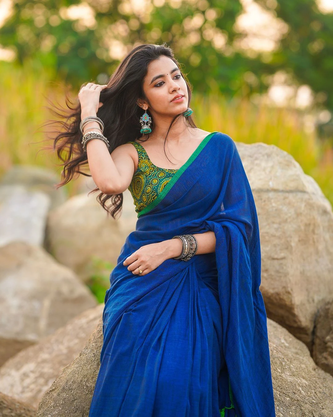 Shivani Nagaram Cute Photos in Saree