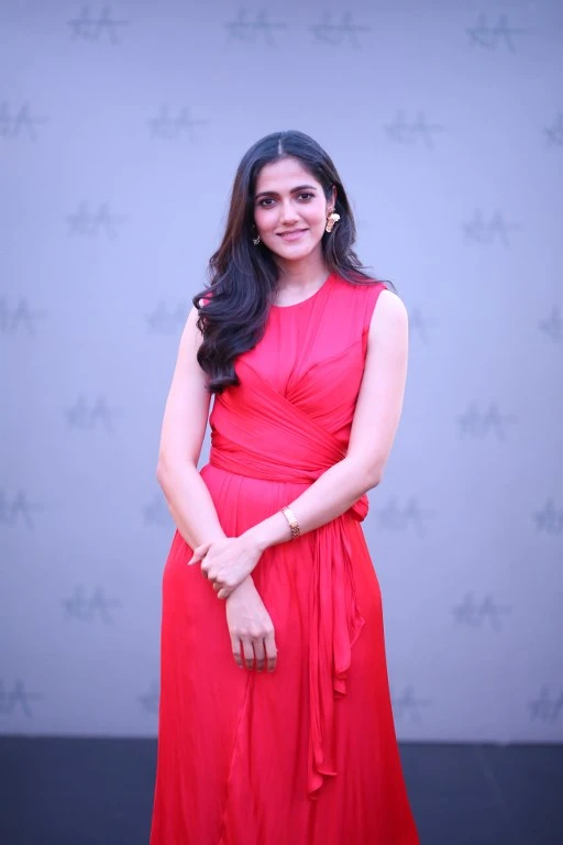 Simran Choudhary Stylish Looks in Red Dress at Love Me Trailer Launch Event