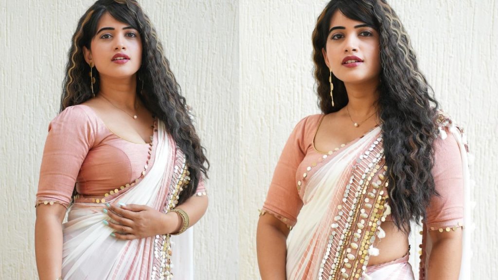 Sravanthi Chokarapu Stunning Looks in Saree