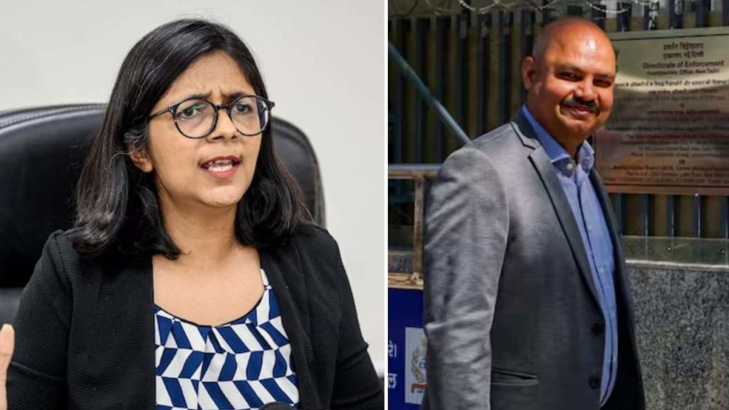Swati Maliwal and Bibhav Kumar