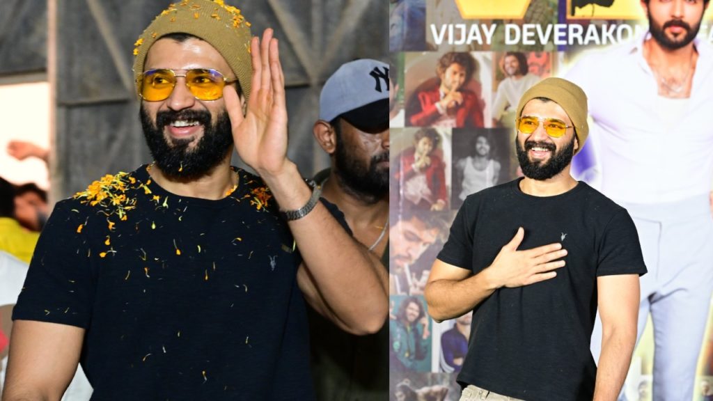 Vijay Deverakonda attend to Fans Meet in Vizag Photos goes Viral