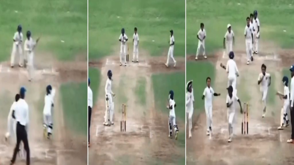 Viral Video The little one saved himself from the most embarassing run out