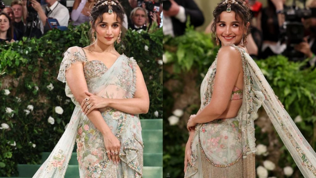 Alia Bhatt Special Designer Saree Goes Viral from Met Gala 2024 Event