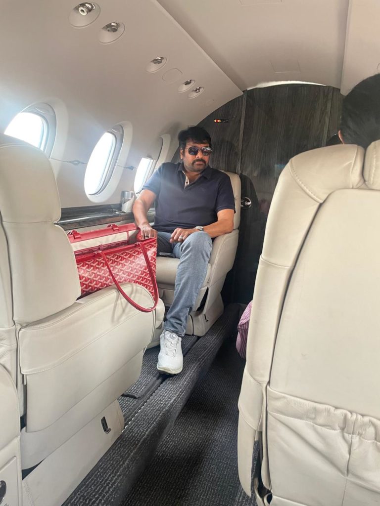 Chiranjeevi going to Delhi Along with Family for Receiving Padma Vibhushan Award
