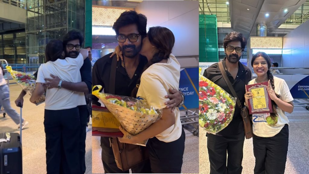 Naveen Chandra Wife Orma Supersized him after Receiving Best Actor Award