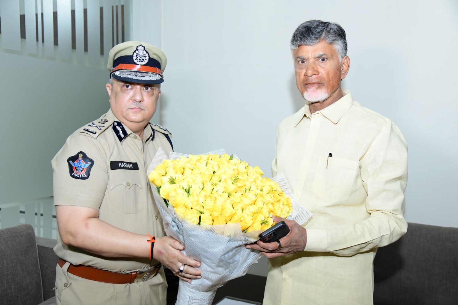 DGP met with Chandrababu