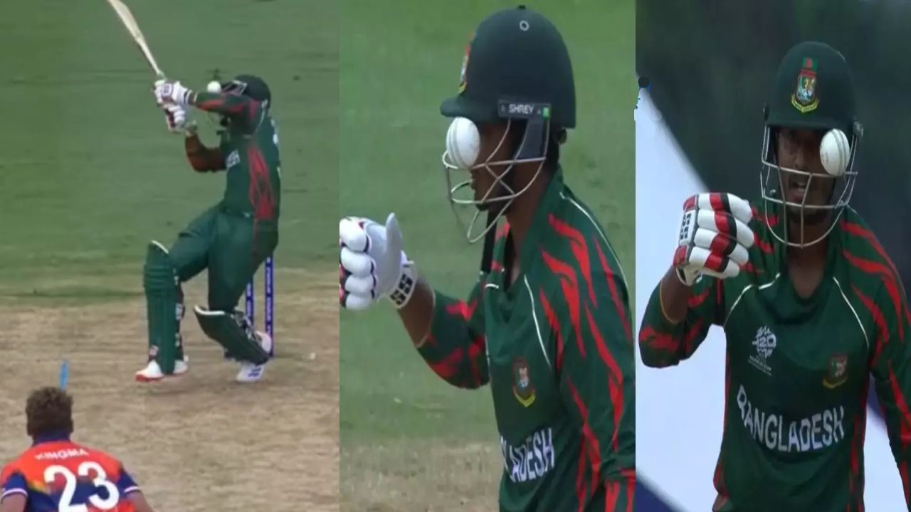 T20 World Cup 2024 : హెల్మెట్లో ఇరుక్కుపోయిన బాల్.. బ్యాటర్ కష్టాలు చూడాల్సిందే.. వీడియో T20 World Cup 2024 : హెల్మెట్లో ఇరుక్కుపోయిన బాల్.. బ్యాటర్ కష్టాలు చూడాల్సిందే.. వీడియో