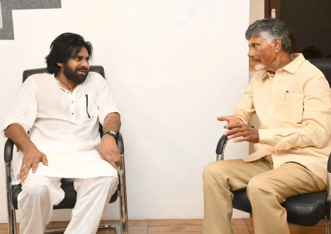 Chandrababu Pawan Kalyan Akira Nandan Celebrations at Janasena Office