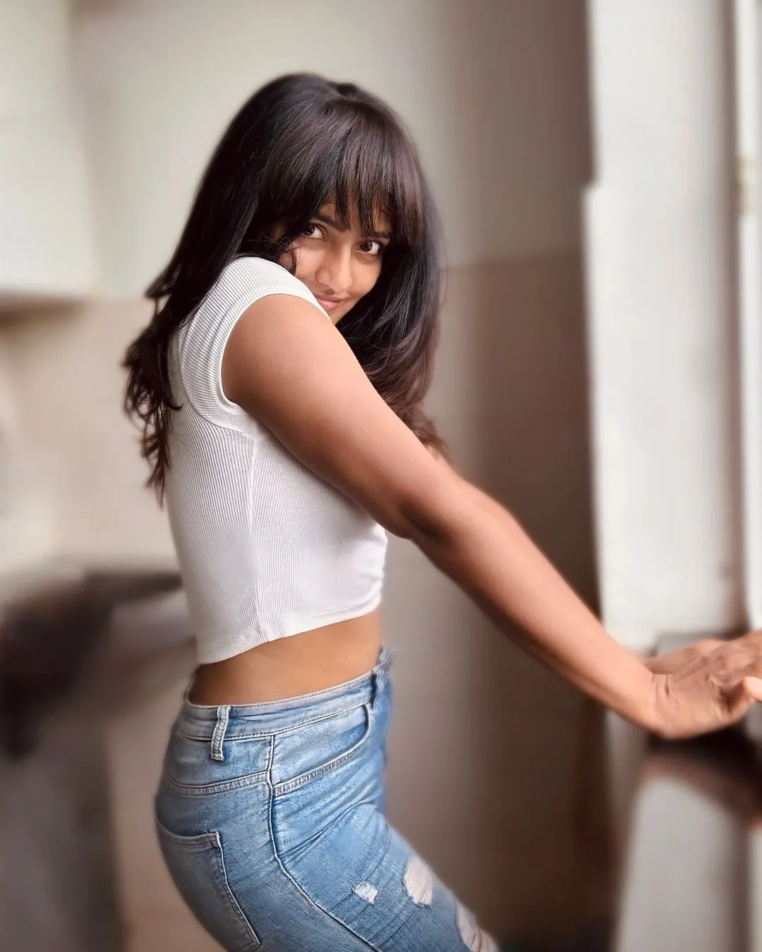 Eesha Rebba Poses with Cute Hair Style
