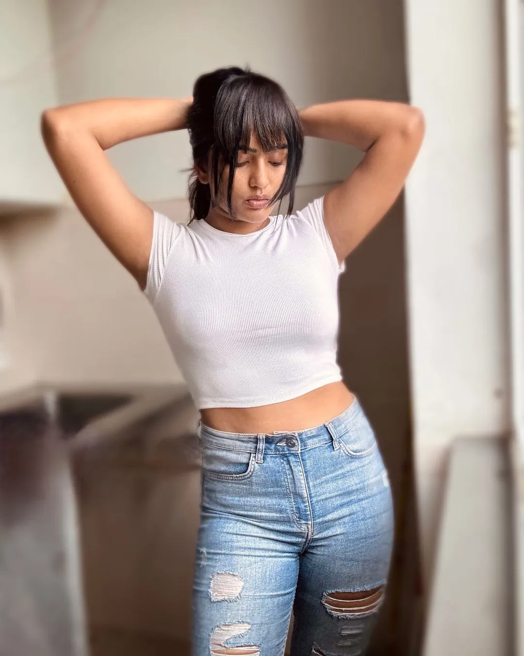 Eesha Rebba Poses with Cute Hair Style