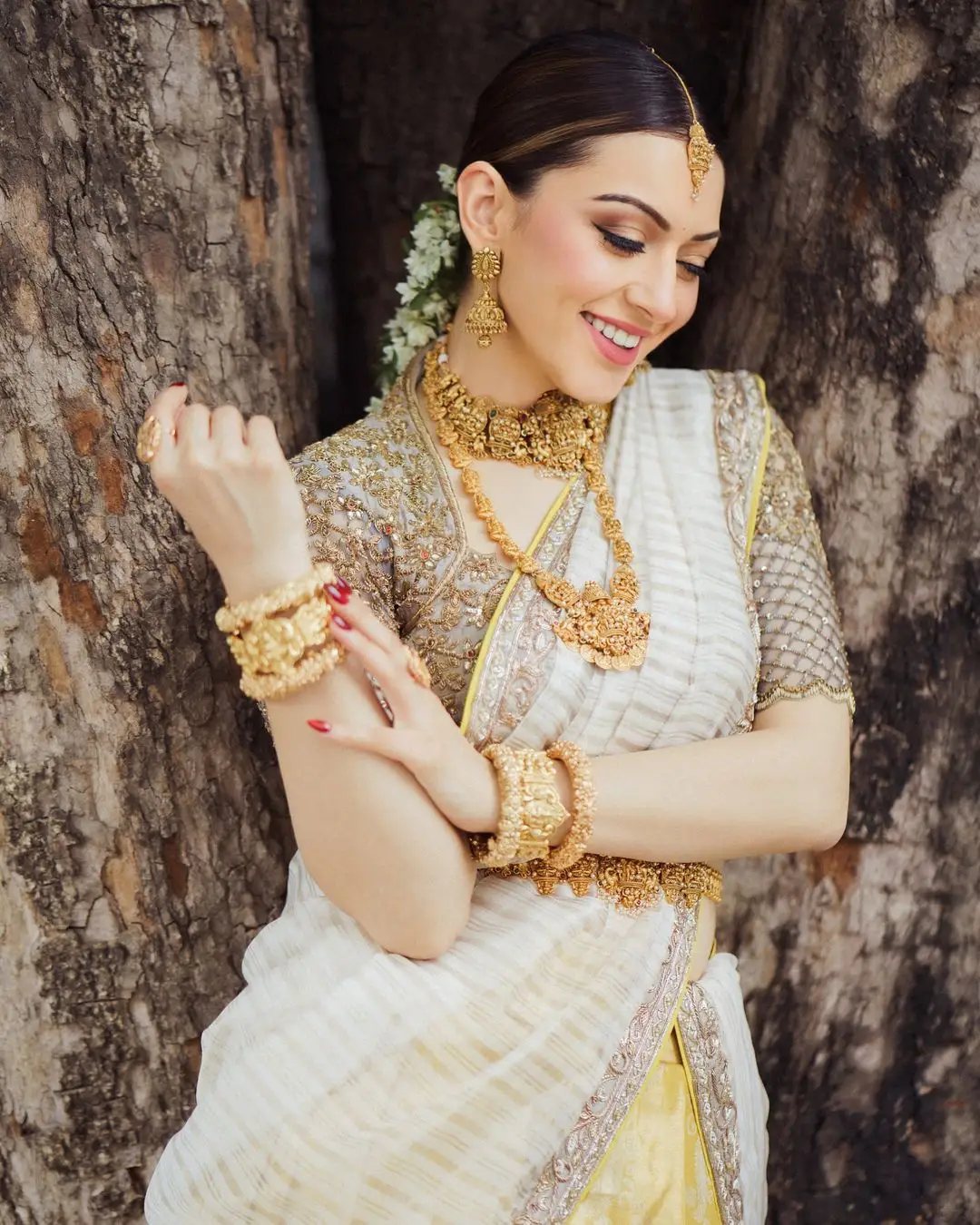 Hansika Motwani Cute Looks in Half Saree