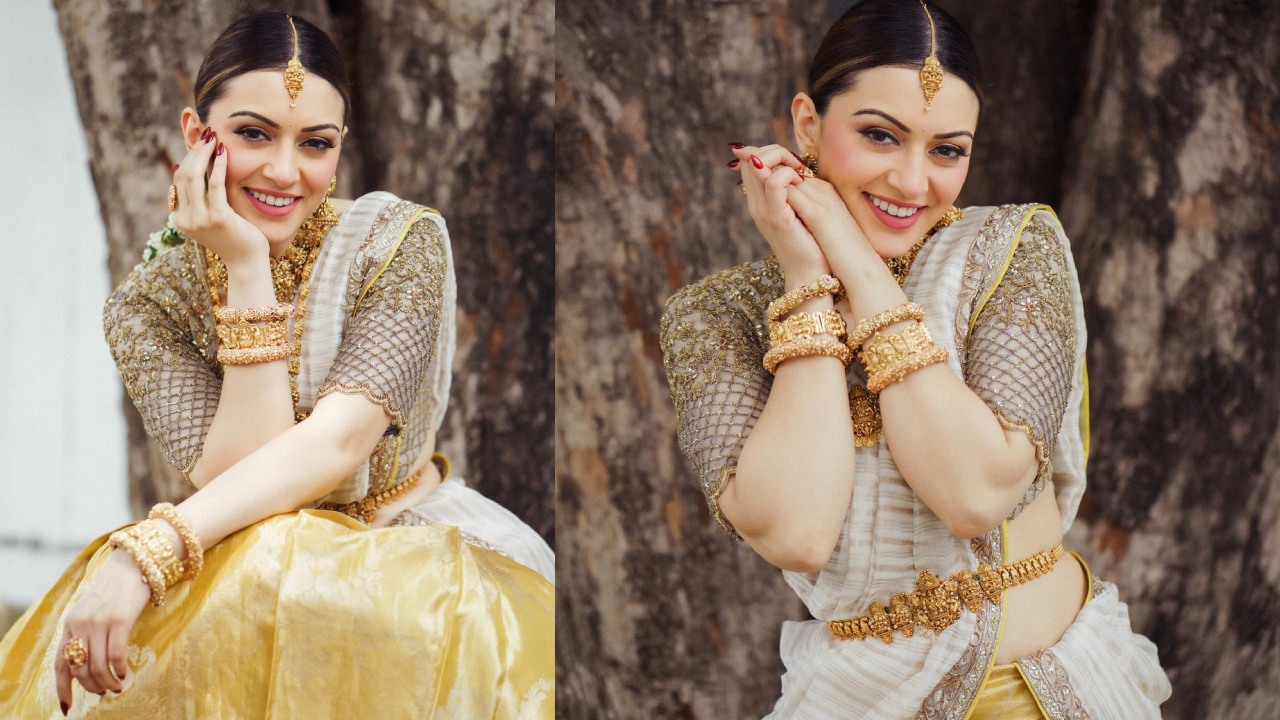 Hansika Motwani : ఎంత ముద్దుగా ఉందో.. బంగారంతో మెరిసిపోతున్న యాపిల్ బ్యూటీ హన్సిక..