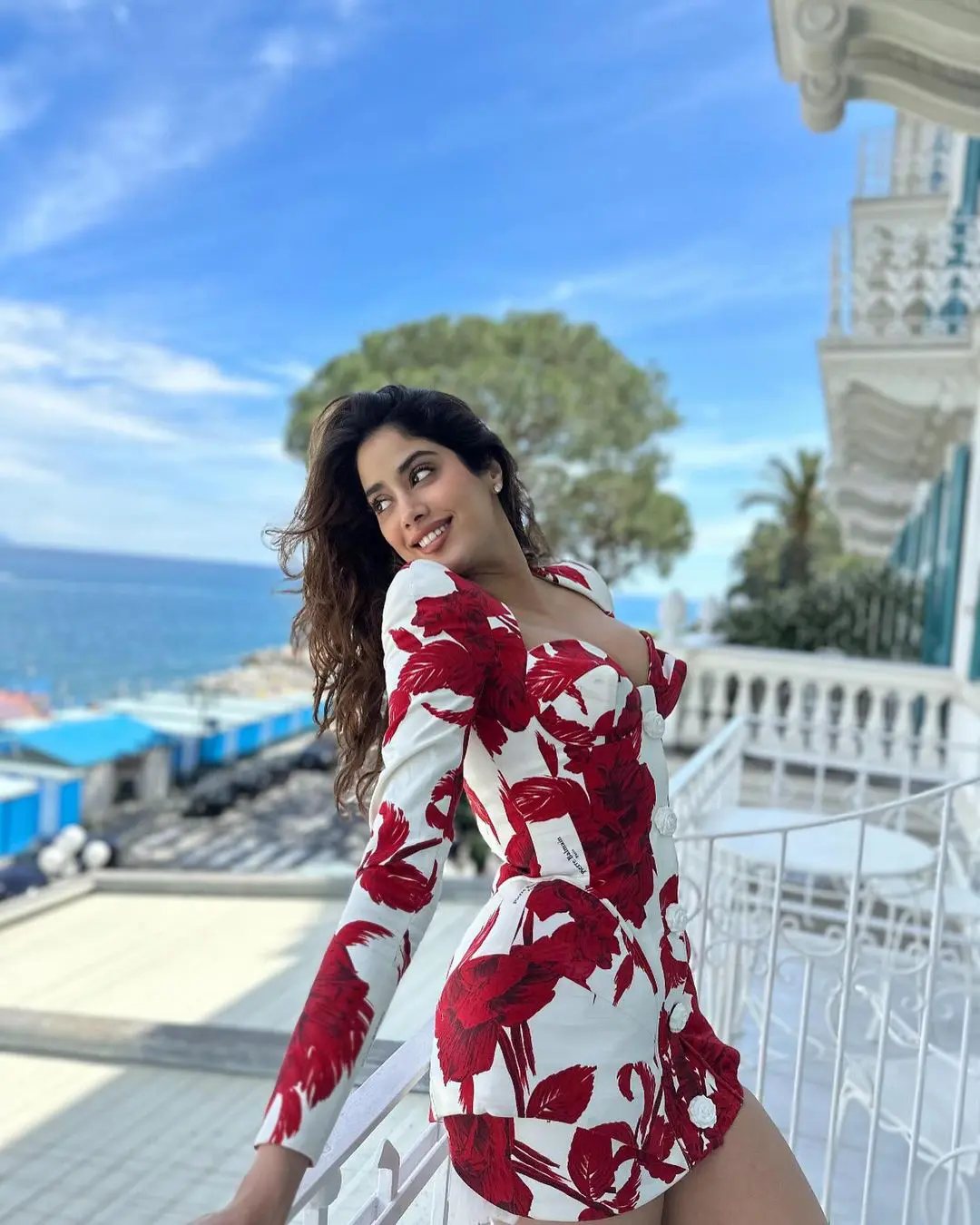 Janhvi Kapoor Stylish Poses in Short Dress