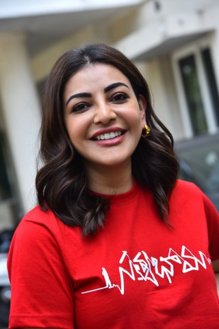 Kajal Aggarwal Casual Looks in Satyabhama Movie Promotions