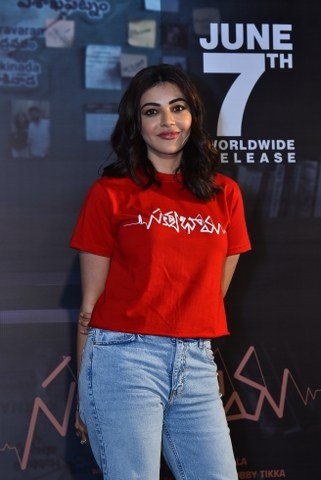 Kajal Aggarwal Casual Looks in Satyabhama Movie Promotions