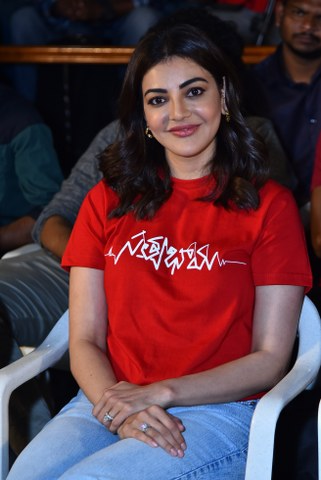 Kajal Aggarwal Casual Looks in Satyabhama Movie Promotions