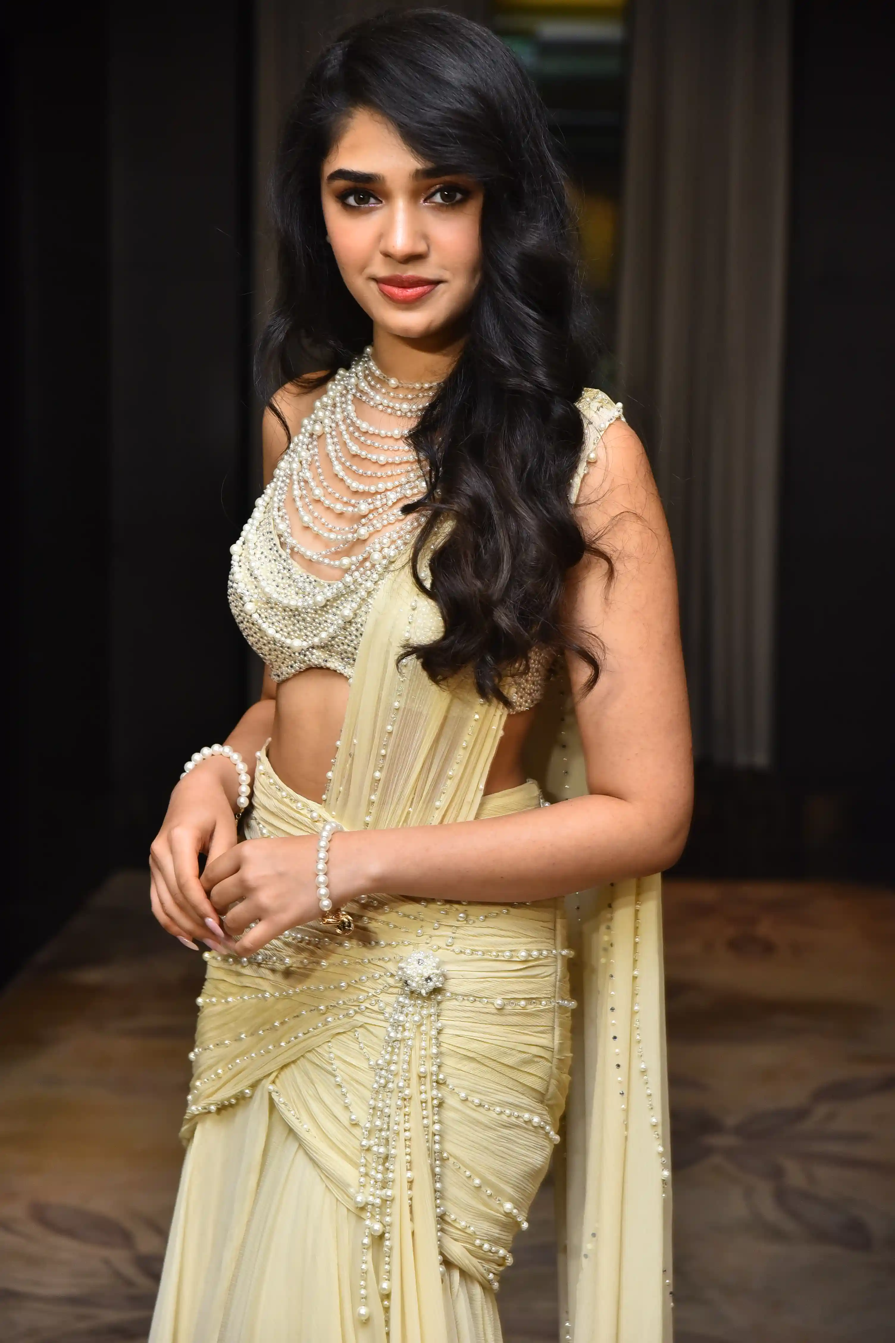 Krithi Shetty Shines like an Angel with Special Pearl Dress