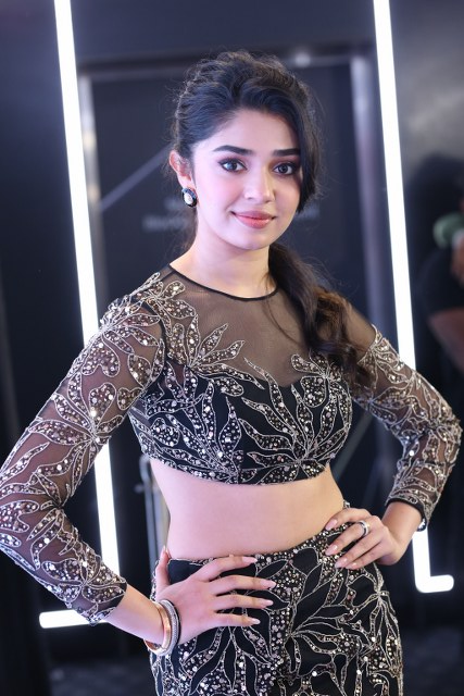 Krithi Shetty Shines in Modern Dress at Manamey Trailer Launch Event