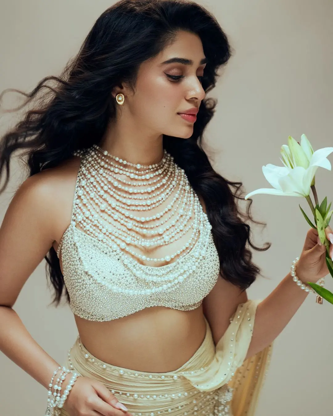 Krithi Shetty Shines like an Angel with Special Pearl Dress