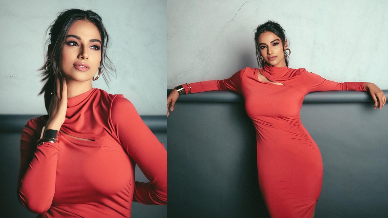 Meenaakshi Chaudhary : రెడ్ డ్రెస్‌లో రఫ్ఫాడిస్తున్న మీనాక్షి చౌదరి..