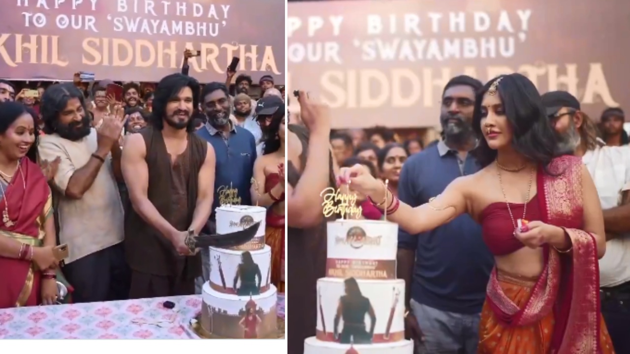 Nikhil Siddhartha : యుద్ధం కత్తితో కేక్ కోస్తున్న నిఖిల్.. పక్కనే నభా నటేష్.. Nikhil Siddhartha : యుద్ధం కత్తితో కేక్ కోస్తున్న నిఖిల్.. పక్కనే నభా నటేష్..