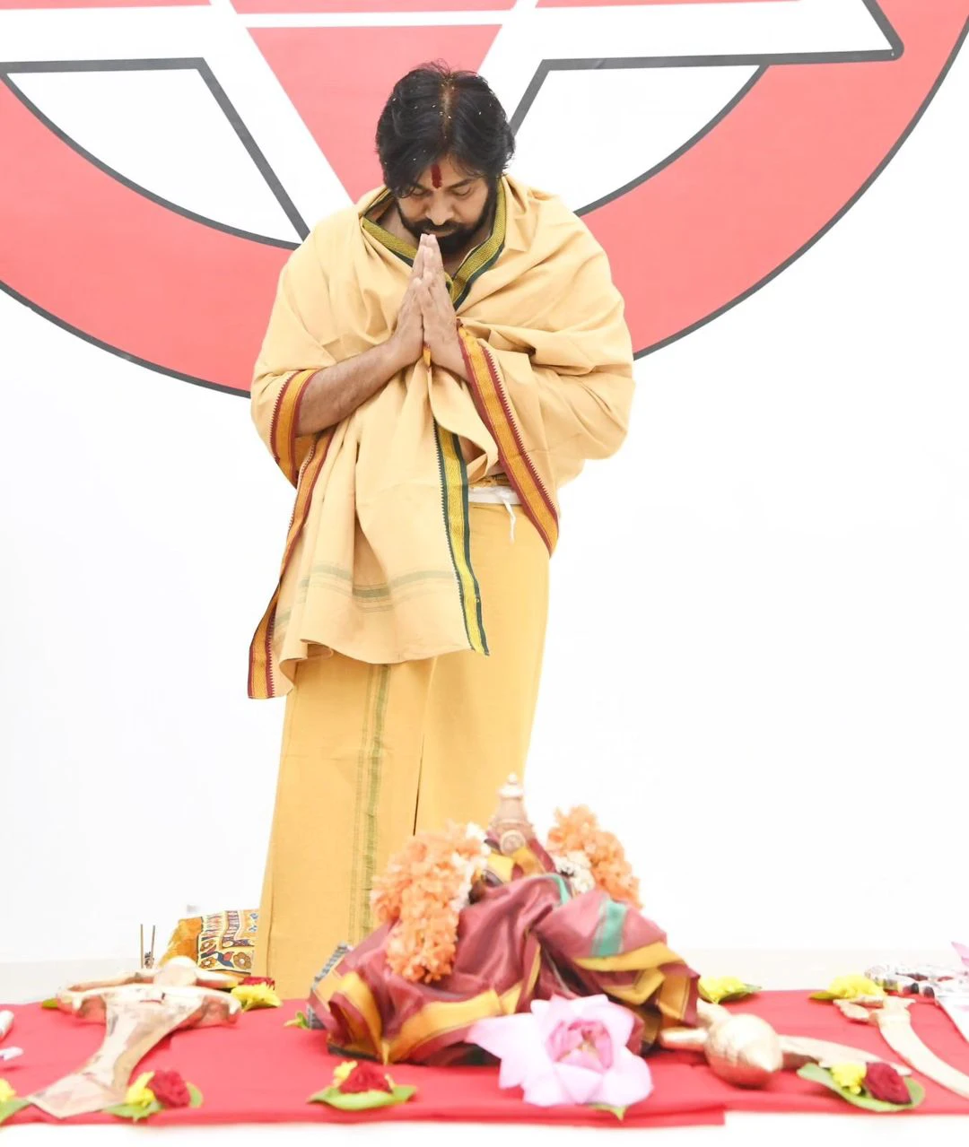 Pawan Kalyan Varahi Deeksha Pooja Photos