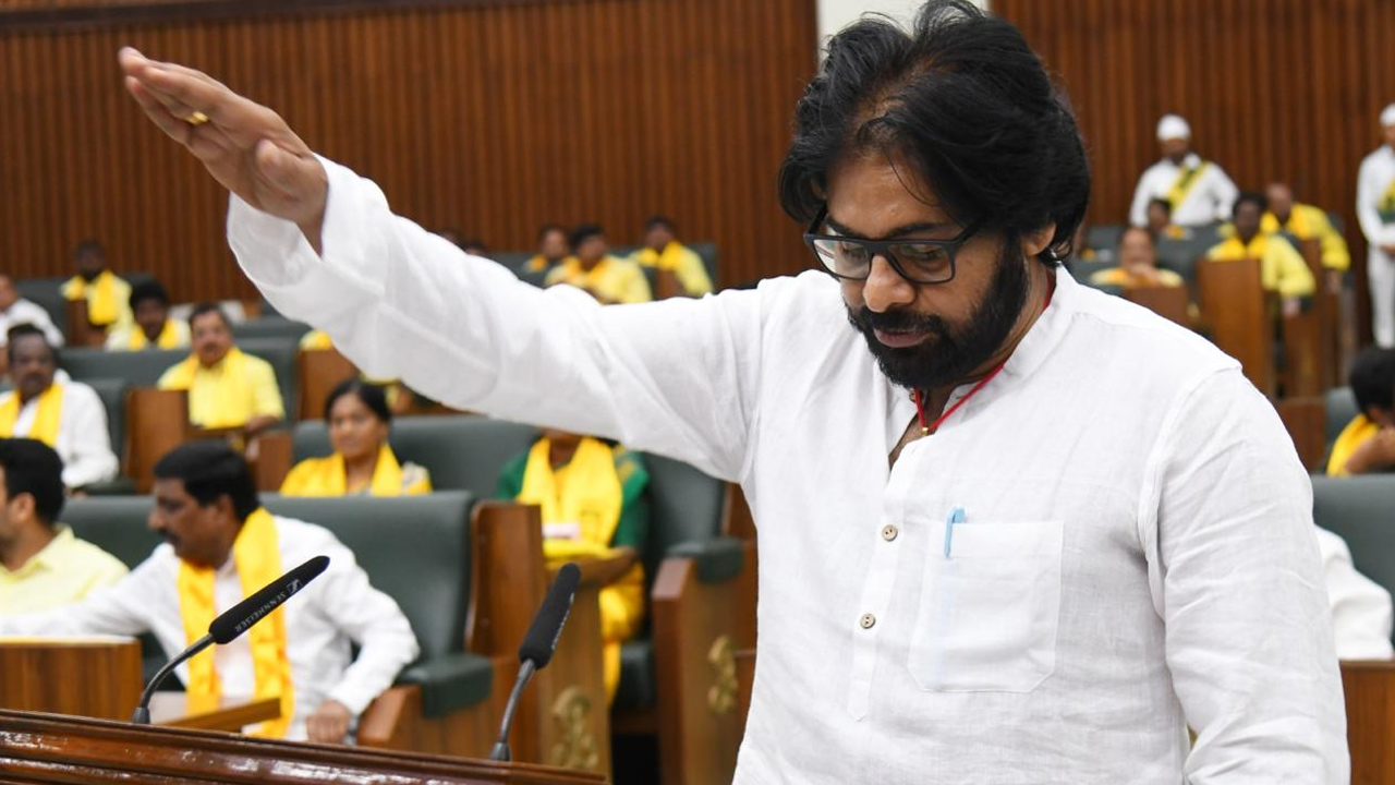 pawan kalyan take oath MLA in andhra pradesh assembly