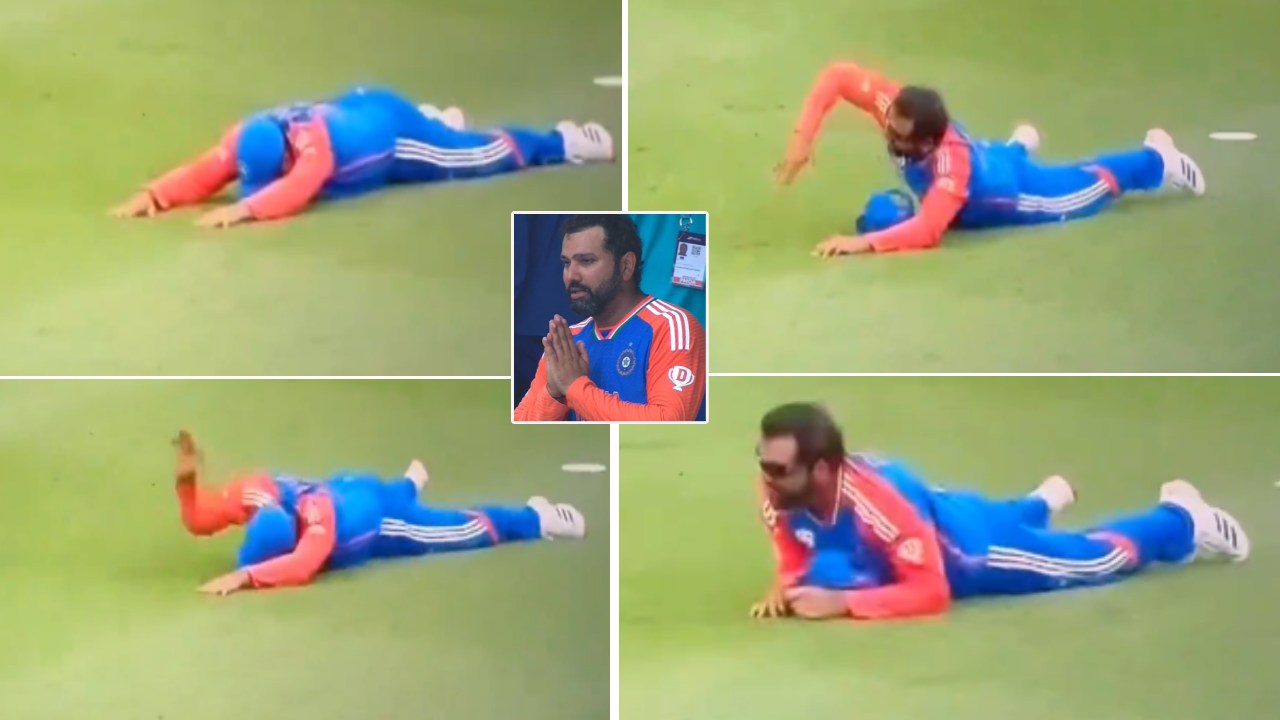 Rohit Sharma Emotions : నెరవేరిన కల.. ప్రపంచకప్ సాధించగానే రోహిత్ శర్మ నేలపై పడుకుని.. Rohit Sharma Emotions : నెరవేరిన కల.. ప్రపంచకప్ సాధించగానే రోహిత్ శర్మ నేలపై పడుకుని..