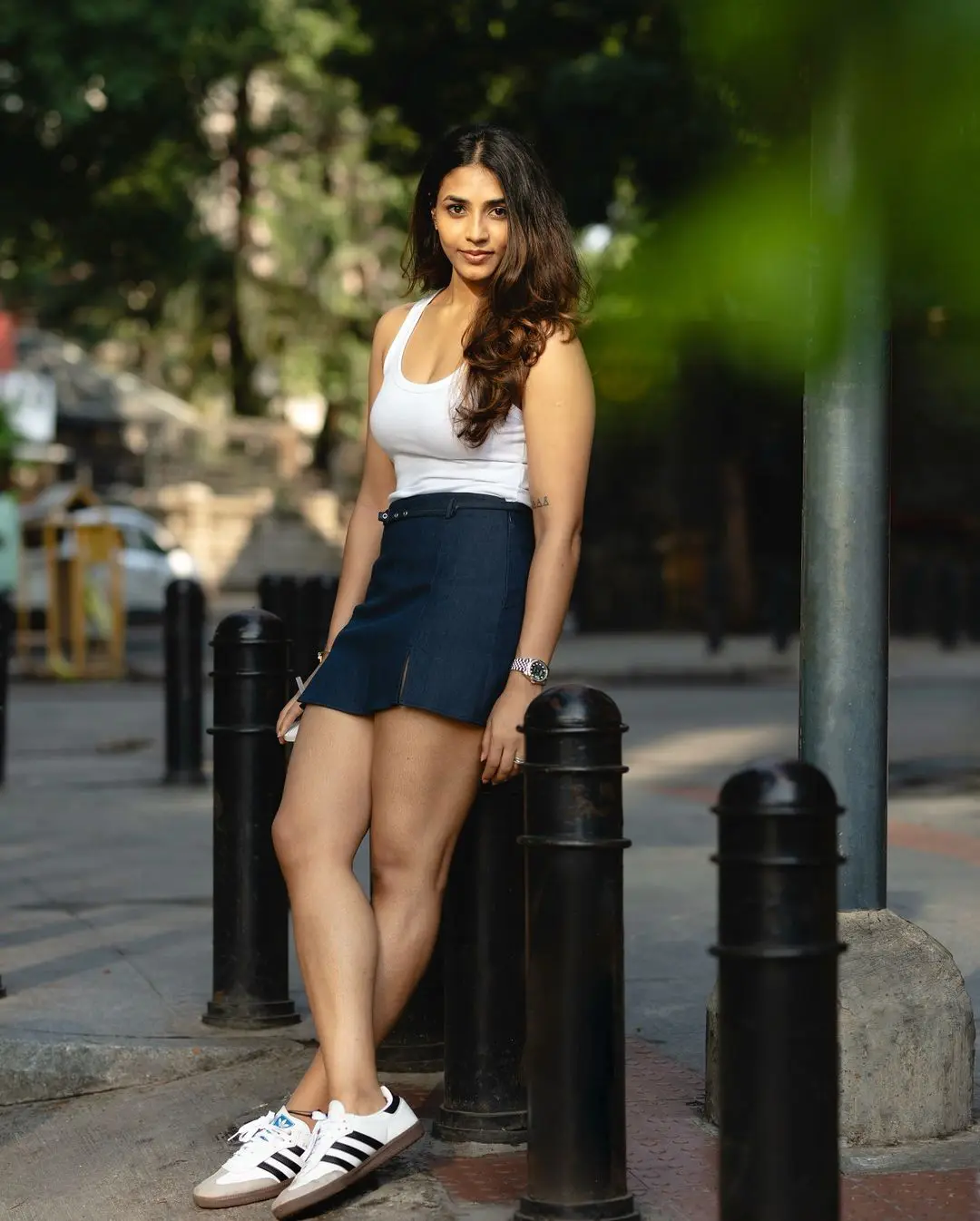 Sapthami Gowda Stunning Looks in Short Dress