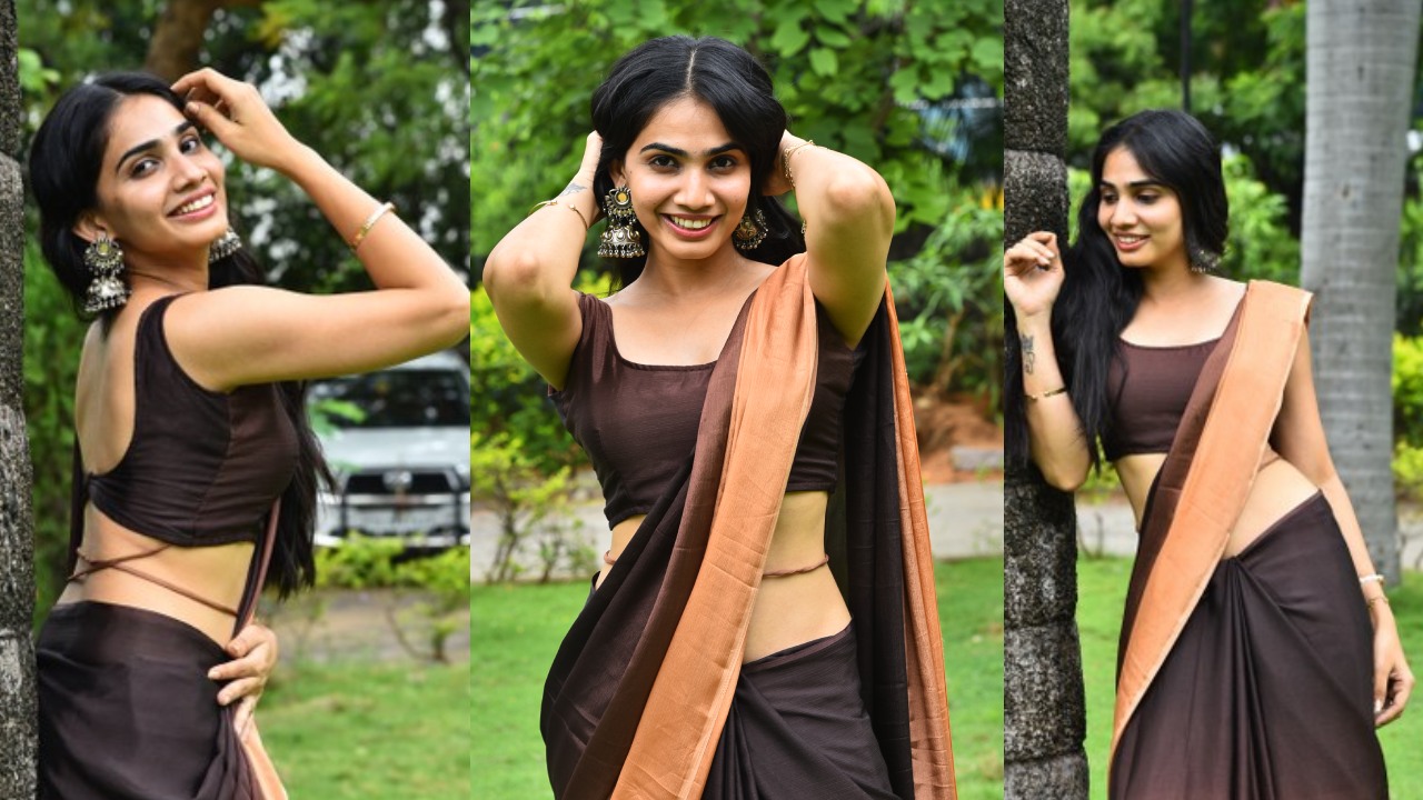 Shagnasri Venun : చీరకట్టులో కొత్త హీరోయిన్ షాజ్ఞ శ్రీ వేణున్ మెరుపులు..