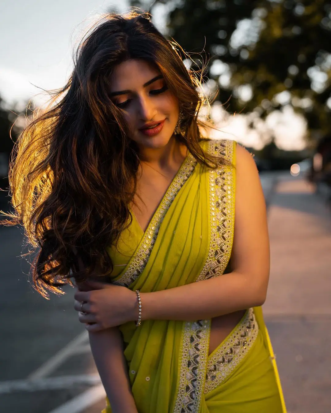 Sreeleela Smashing Looks in Saree