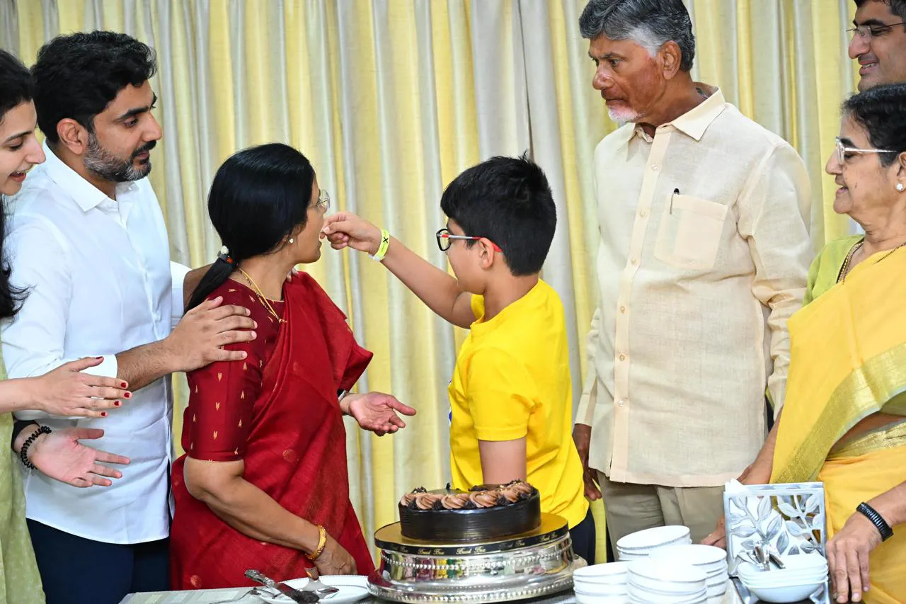 Chandrababu Family Celebrations on AP Elections Results