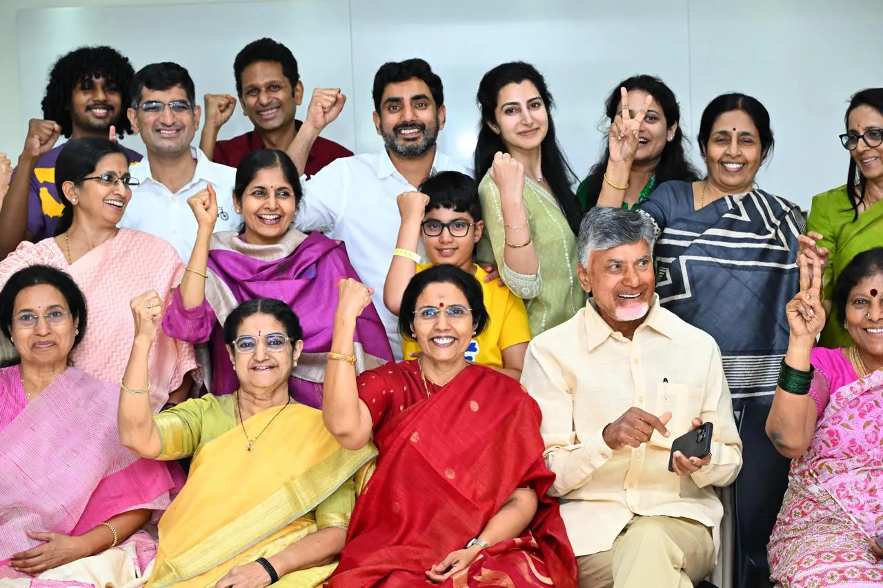 Chandrababu Family Celebrations on AP Elections Results