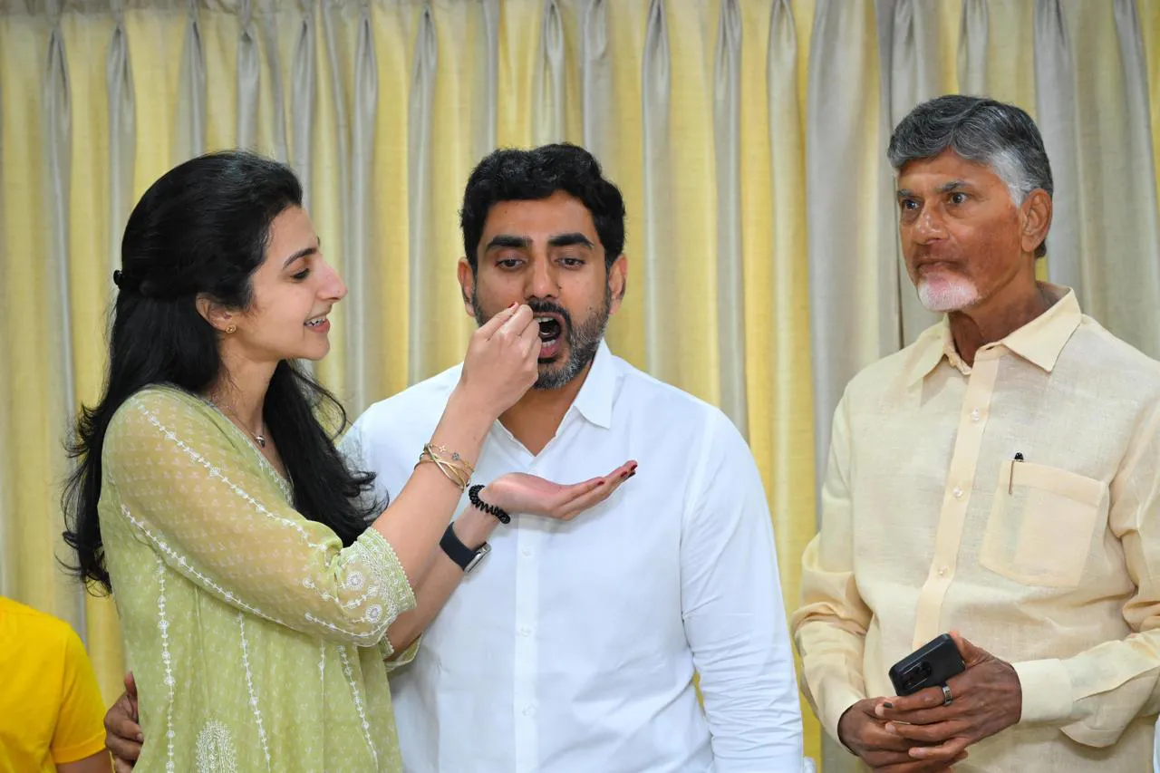 Chandrababu Family Celebrations on AP Elections Results