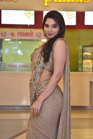 Tanya Hope Shines in Saree at Weapon Trailer Launch Event