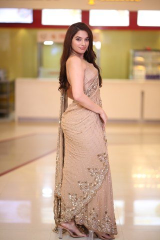 Tanya Hope Shines in Saree at Weapon Trailer Launch Event
